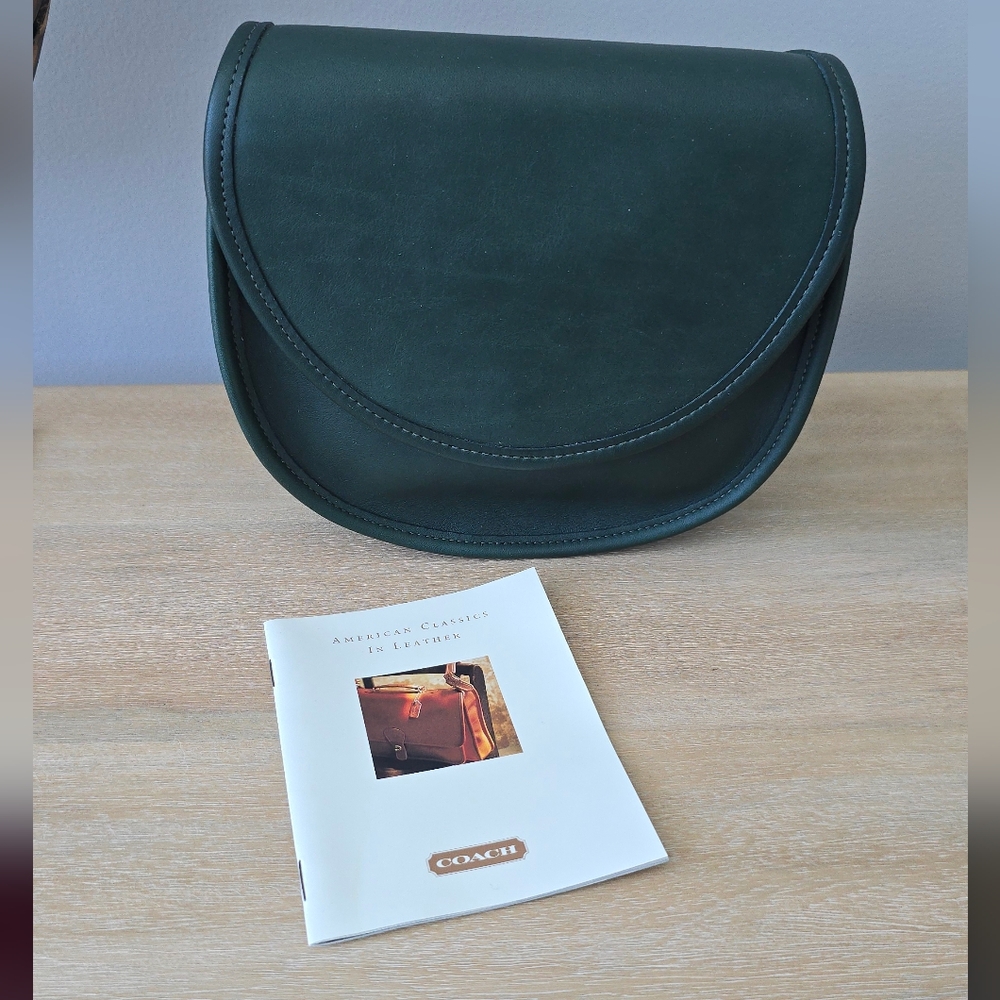 Vintage Coach Green Casey Crossbody
